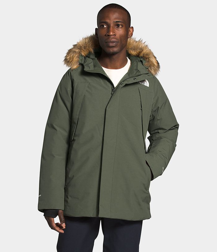 Plumifero The North Face Hombre New Outerboroughs - Colombia NODKCW857 - Verde Oscuro